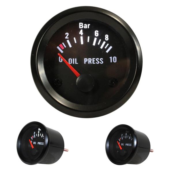 Zusatzinstrument - Öldruck "Youngtimer" (21114V), Ø 52mm (0~10 bar), schwarz